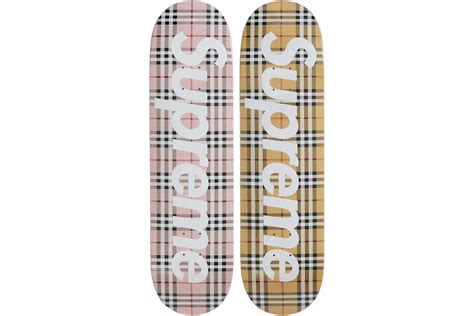 burberry skateboard deck stockx